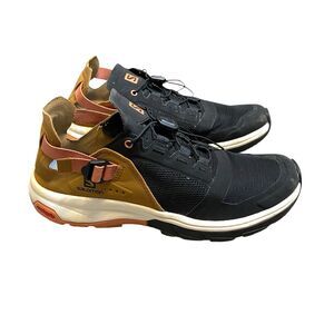 Salomon Low Cut Sneakers Men 6.5 EU 38 Black Brown Lightweight Outdoor Travel